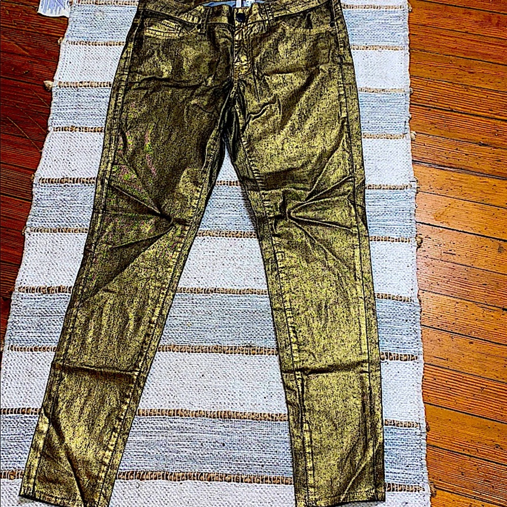 MANGO GOLD PANTS !!!